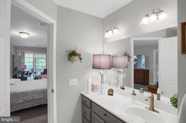 bathroom with vanity