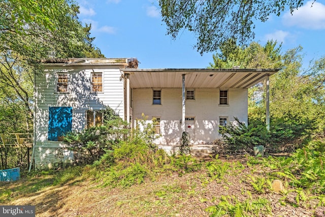 view of rear view of property