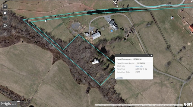 6753 Dickerson Rd, Dickerson, MD 20842 - map of property location featuring property boundaries highlighted