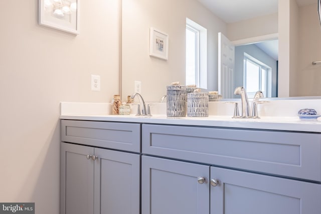 bathroom with vanity