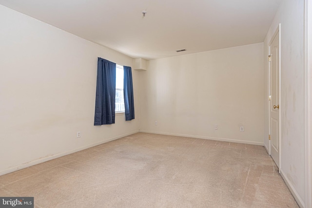 view of carpeted empty room