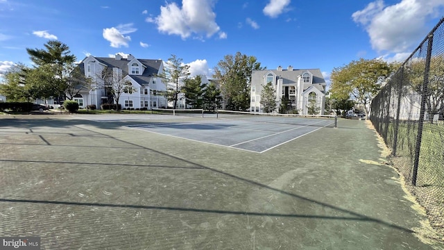 view of tennis court