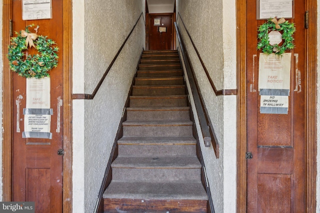 view of stairs