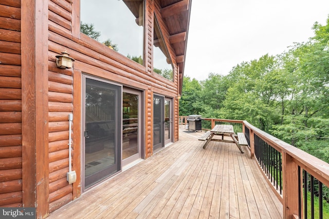 116 Wisp Mountain Rd, Mc Henry, MD 21541 - wooden deck featuring a grill