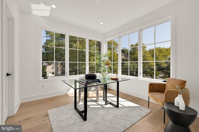 sunroom / solarium with plenty of natural light