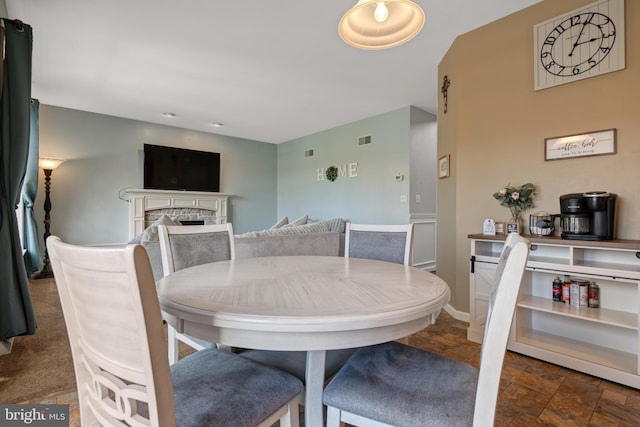 view of dining area