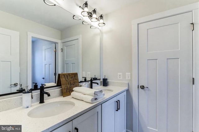 bathroom with vanity