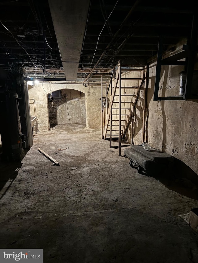 view of basement