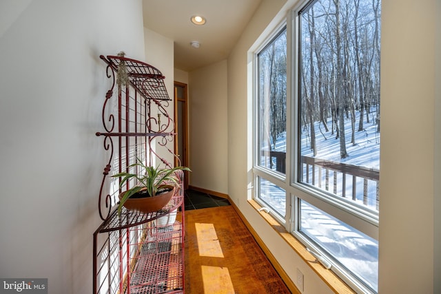 621 Paradise Hts, Oakland, MD 21550 - corridor with recessed lighting, tile patterned flooring, and baseboards