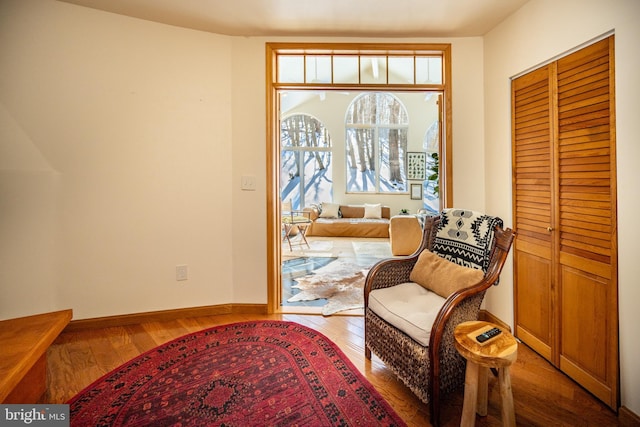 621 Paradise Hts, Oakland, MD 21550 - sitting room featuring wood finished floors and baseboards