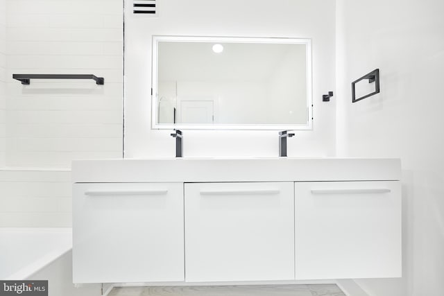 bathroom with vanity