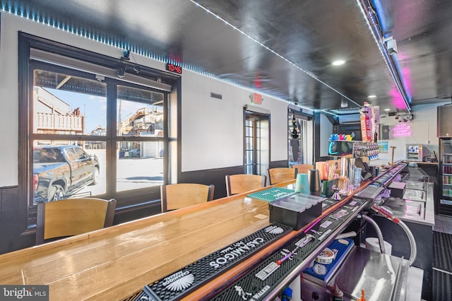 view of dining area