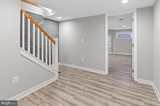 interior space featuring light hardwood / wood-style flooring