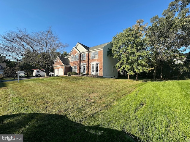 exterior space with a lawn