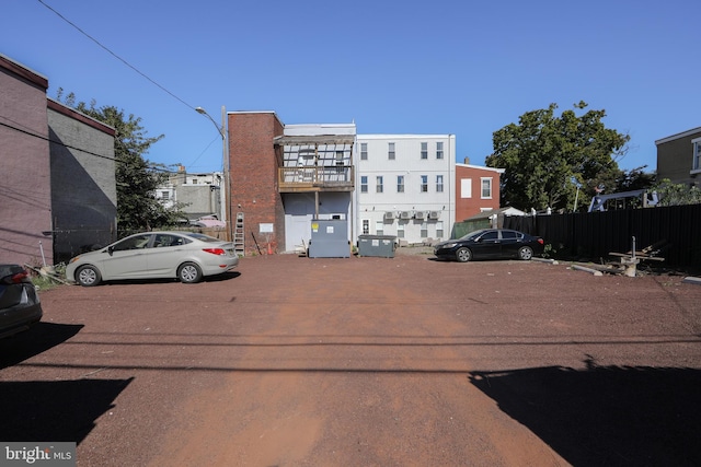 view of parking / parking lot