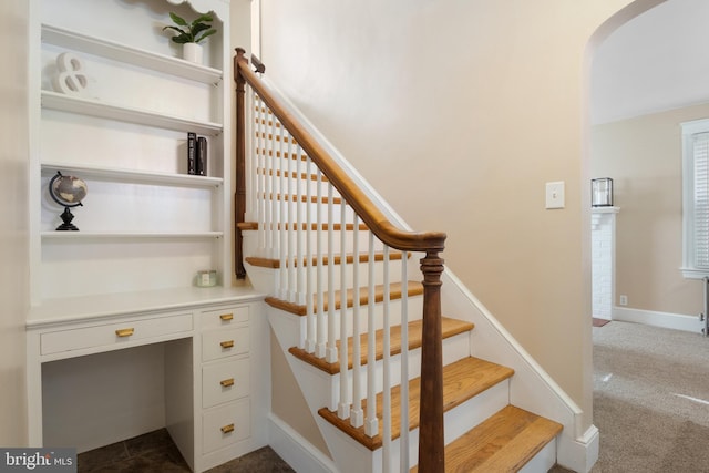 stairs with carpet