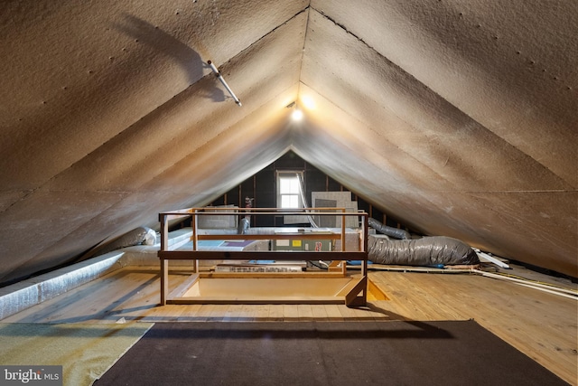 view of attic