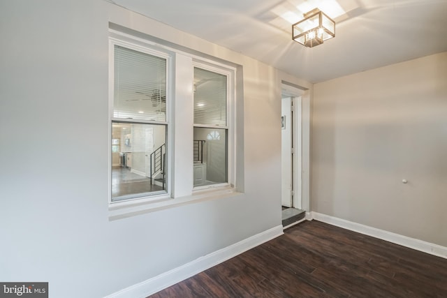 1715 N Felton St, Philadelphia, PA 19151 - empty room with baseboards and dark wood finished floors