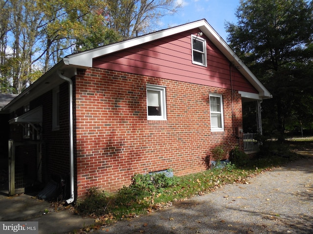 view of side of property