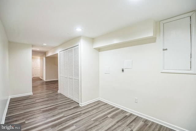 interior space with wood-type flooring