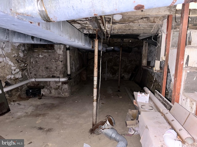 view of basement