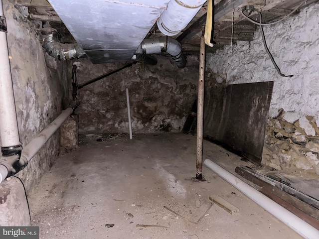 view of basement