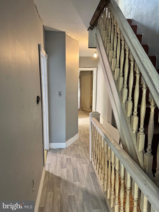 interior space featuring light wood-type flooring