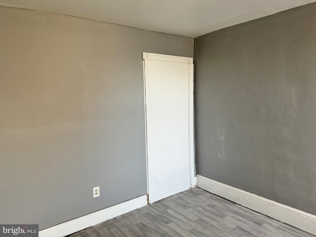 empty room featuring light hardwood / wood-style floors