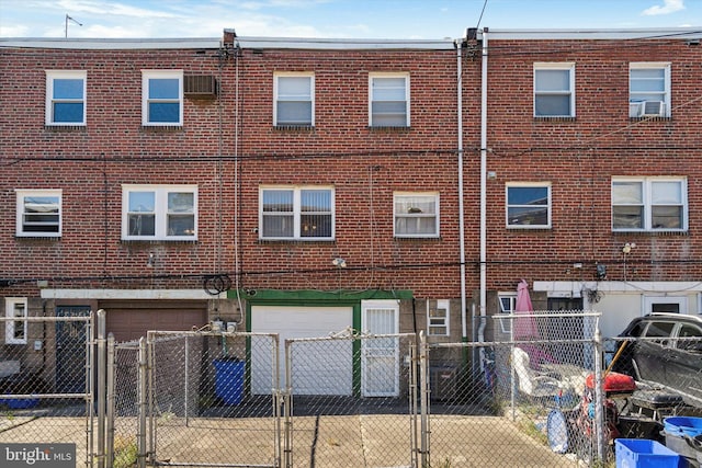 view of property with a garage