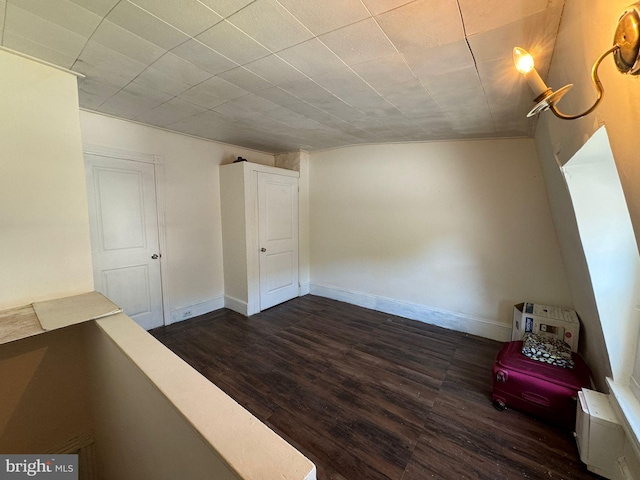 interior space featuring dark hardwood / wood-style flooring