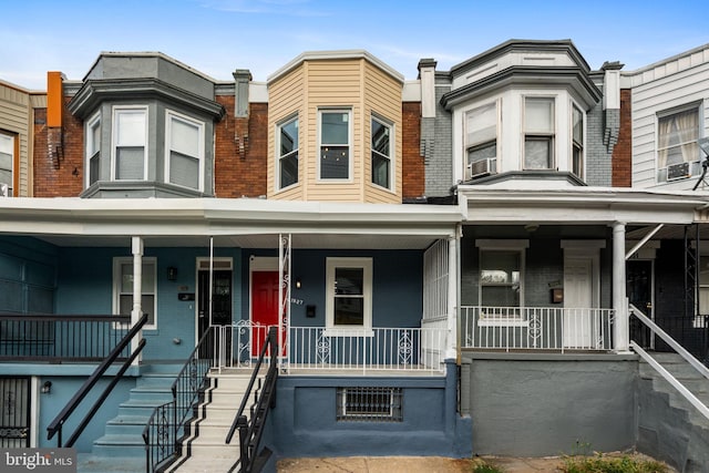 multi unit property with covered porch