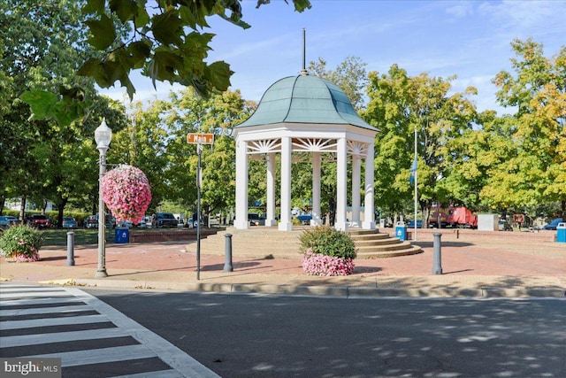 surrounding community with a gazebo