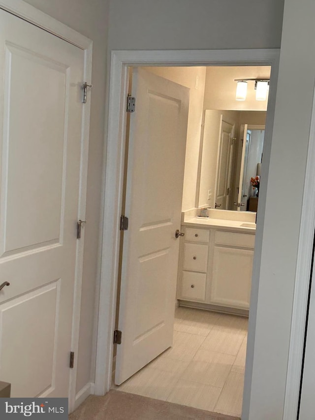 bathroom with vanity