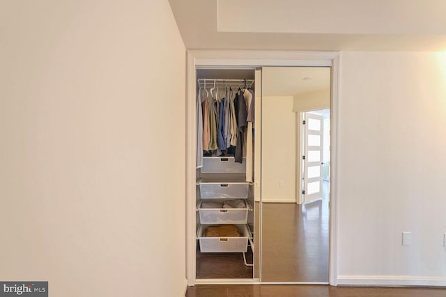 view of closet