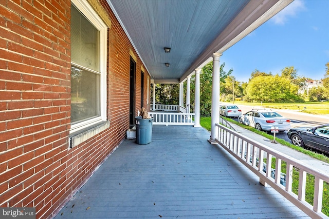 view of patio with covered porch