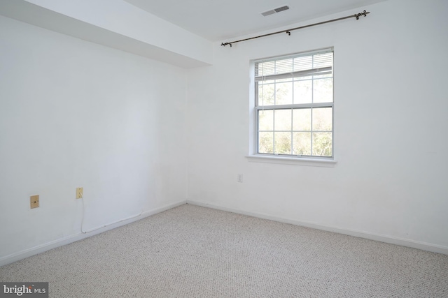 view of carpeted empty room