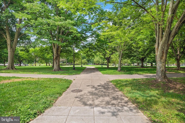 surrounding community featuring a yard