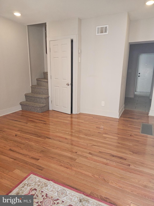 interior space with light wood-type flooring