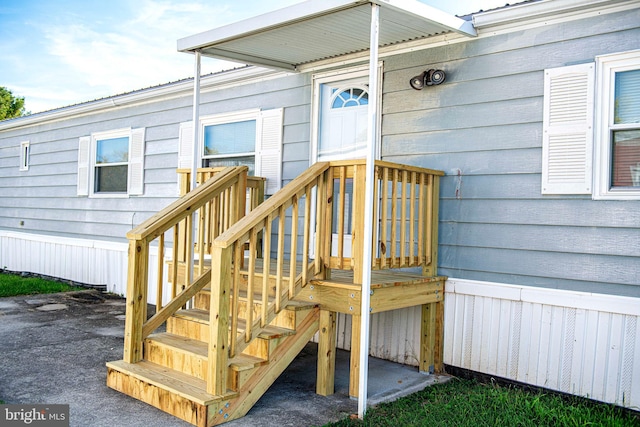 view of entrance to property