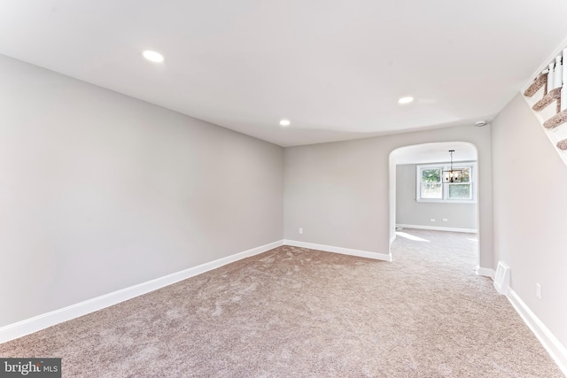 view of carpeted empty room