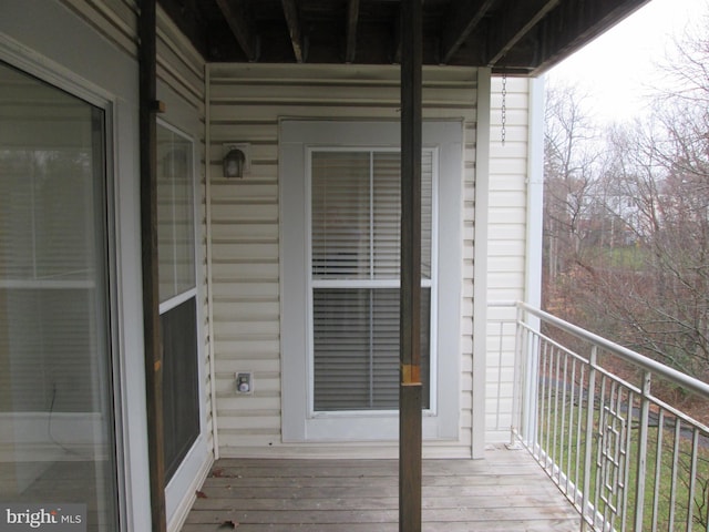 view of balcony