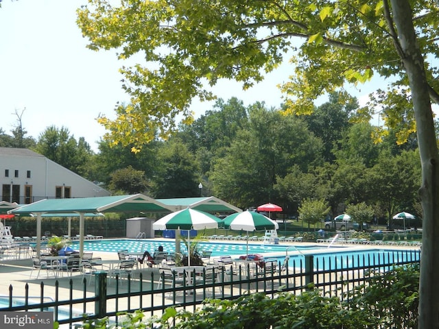 view of pool