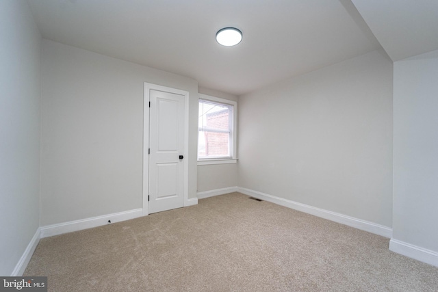 view of carpeted empty room