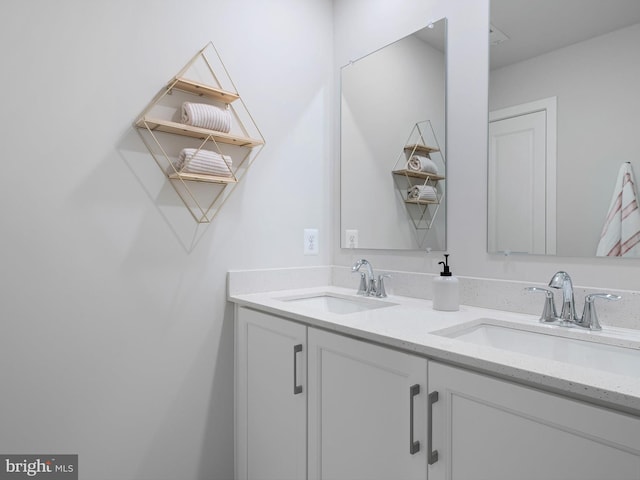 bathroom with vanity