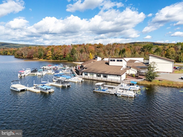 273 Four Seasons Dr, Drums, PA 18222 - exterior space with a water view and a forest view