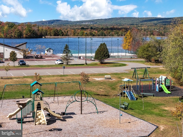 273 Four Seasons Dr, Drums, PA 18222 - community playground with a forest view, a water view, and a lawn