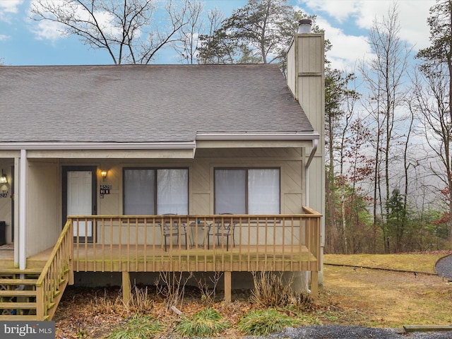 view of front of home