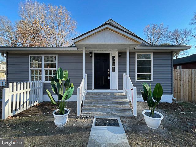 view of front of home