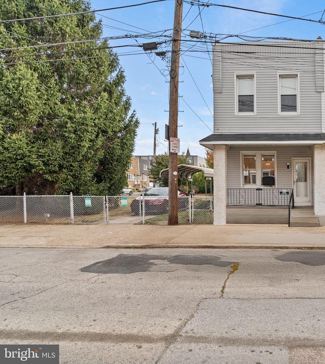 view of front of home with a porch