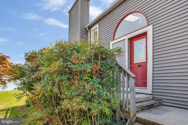 view of entrance to property